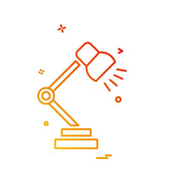 Masa lambası simge tasarlamak vektör 