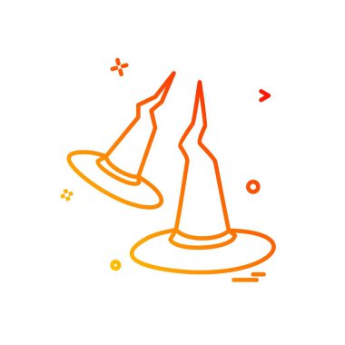 Cadılar Bayramı simgesi tasarım vektörü