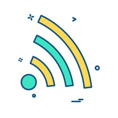 Wifi simge tasarım vektörü