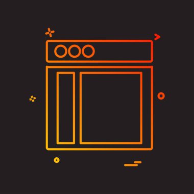 Web düzeni simge tasarım vektörü