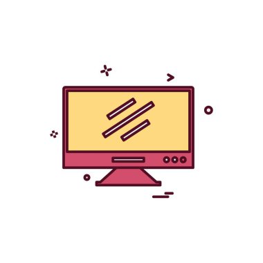 Bilgisayar Teknolojisi simgesi tasarım vektörü