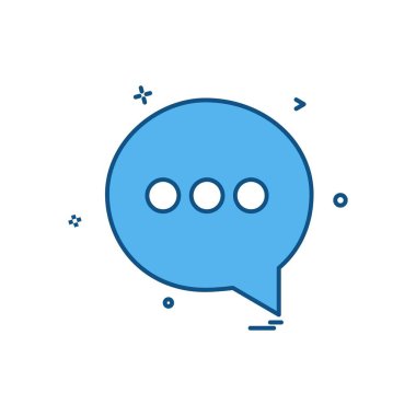 Sohbet simgesi tasarım vektörü