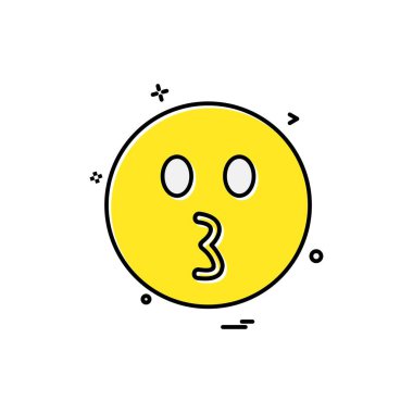 Emoji simgeleri tasarım vektörü 