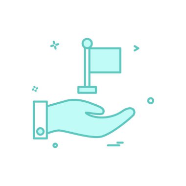 el bayrağı vektör tasarımı