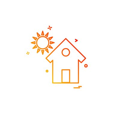 Ev simgesi tasarım vektörü