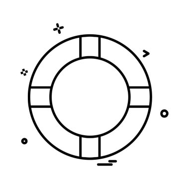 Yüzme havuzu ikonu tasarım vektörü