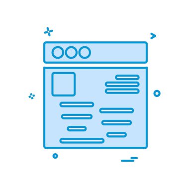 Web düzeni simge tasarım vektörü