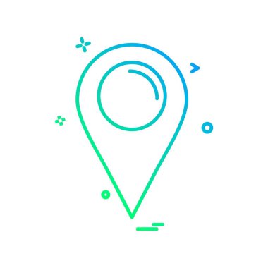 Navigasyon simgesi tasarım vektörü