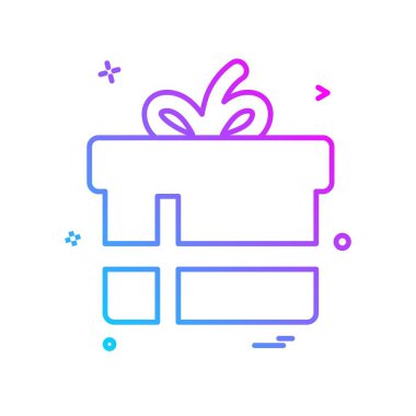 Giftbox simge tasarlamak vektör