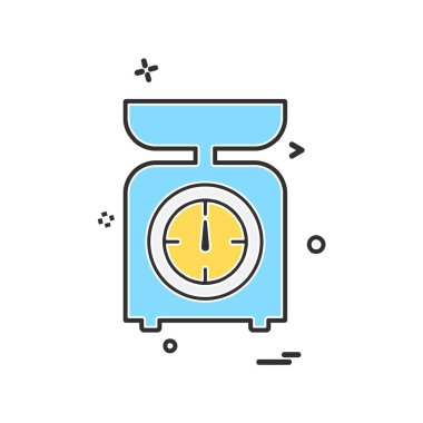 Ağırlık makine simge tasarlamak vektör