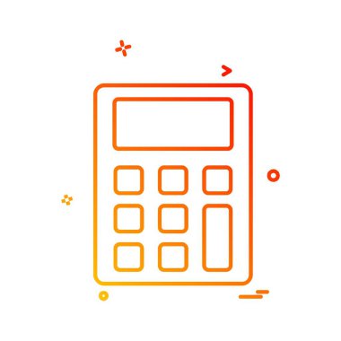 Hesap makinesi simgesi tasarım vektörü