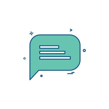 İleti simge tasarlamak vektör