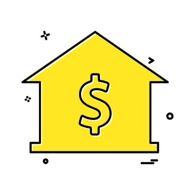 Doları simge tasarlamak vektör