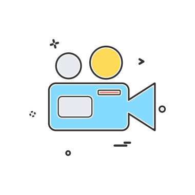 Kamera simgesi tasarım vektörü