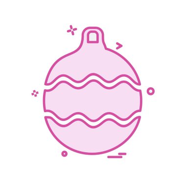 Noel simge tasarlamak vektör topları