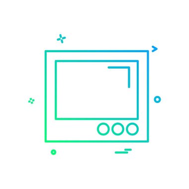 Web yerleşim simgesi tasarım vektörü