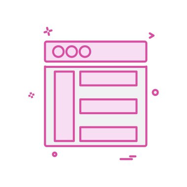 Web düzen simge tasarlamak vektör