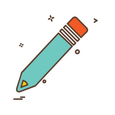 Kalem simgesi tasarım vektörü