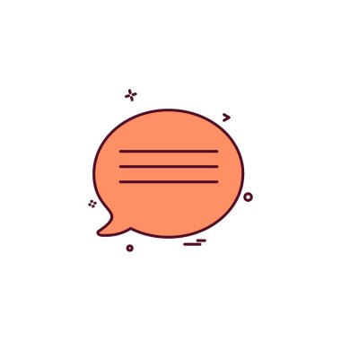 İleti simgesi tasarım vektörü 