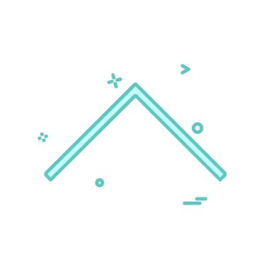 Yukarı ok simgesi tasarım vektörü