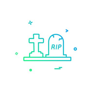 Cadılar Bayramı simgesi tasarım vektörü