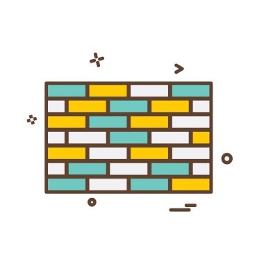 Duvar simge tasarlamak vektör