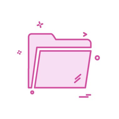 Klasör simge tasarlamak vektör