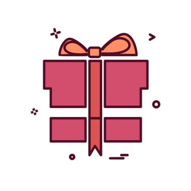 Giftbox simge tasarlamak vektör