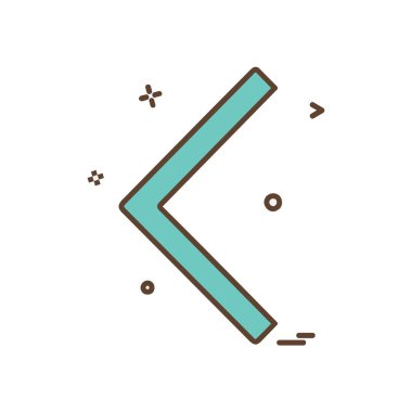 Ok simgesi tasarım vektörü