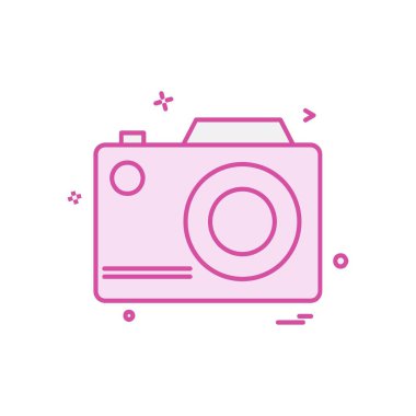 Kamera simgesi tasarım vektörü