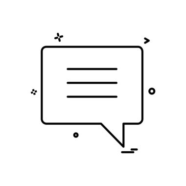 İleti simge tasarlamak vektör