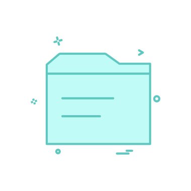 Klasör simge tasarlamak vektör