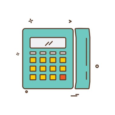 Telefon simgesi tasarım vektörü