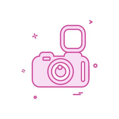 Kamera simgesi tasarım vektörü