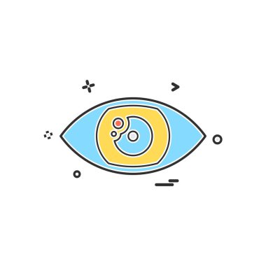 göz simgesi tasarım vektörü