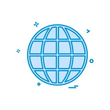 Küre simge tasarlamak vektör