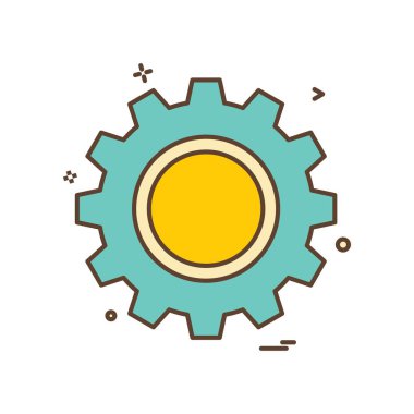 Dişli simge tasarlamak vektör 