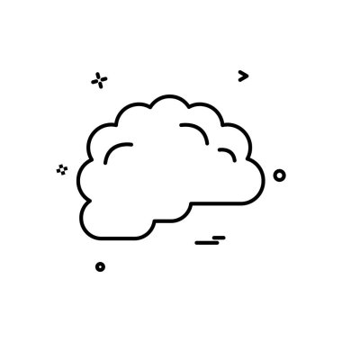 Beyin simge tasarlamak vektör