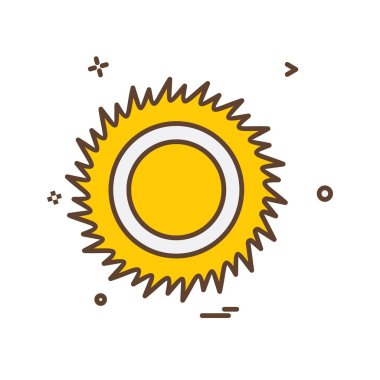 Güneş simgesi tasarım vektörü