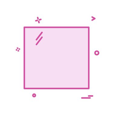 Kare simge tasarlamak vektör