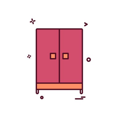 Dolap simge tasarlamak vektör 