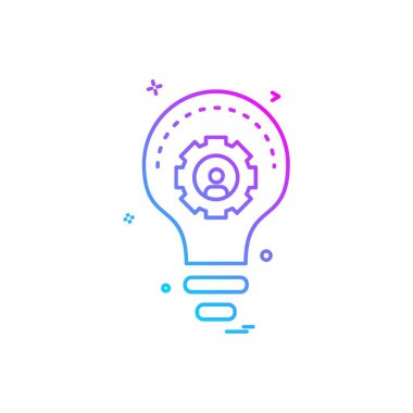 Fikir simge tasarlamak vektör