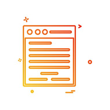 Dosya simgesi tasarım vektörü