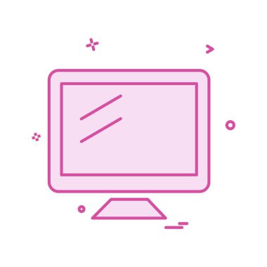 Bilgisayar simgesi tasarım vektörü