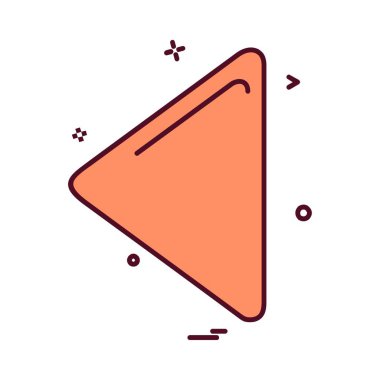 Ok simgesi tasarım vektörü