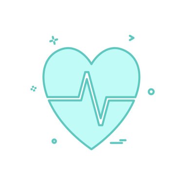 Kalp simge tasarlamak vektör