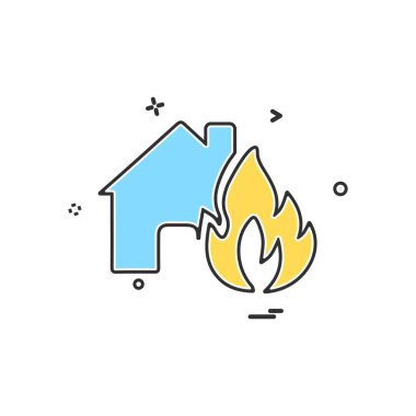 Ev simgesi tasarım vektörü