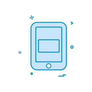 Mobil simge tasarım vektörü