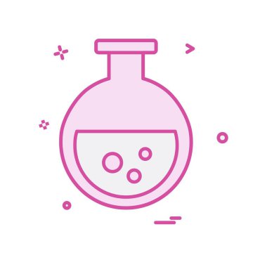 Şişesi simgesi tasarım, renkli vektör çizim