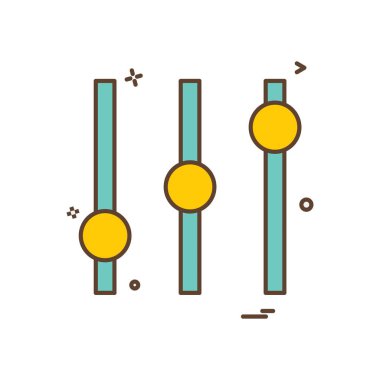 Equilizer simge tasarlamak vektör